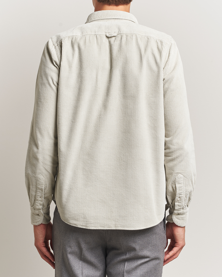 Homme | Chemises | Finamore Napoli | Garment Dyed Corduroy Overshirt Beige