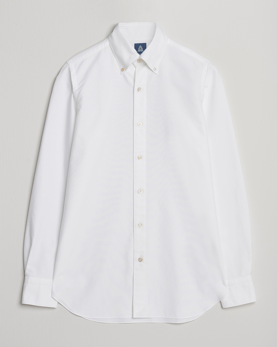 Homme | Chemises | Finamore Napoli | Gaeta Oxford Button Down Shirt White