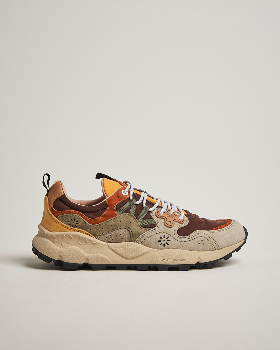 Homme | Baskets | Flower Mountain | Yamano 3 Suede/Nylon Sneaker Olive