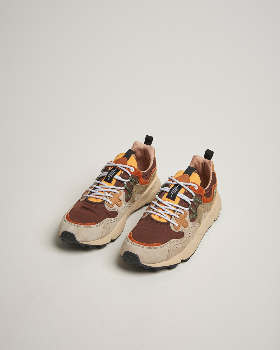 Homme | Baskets | Flower Mountain | Yamano 3 Suede/Nylon Sneaker Olive