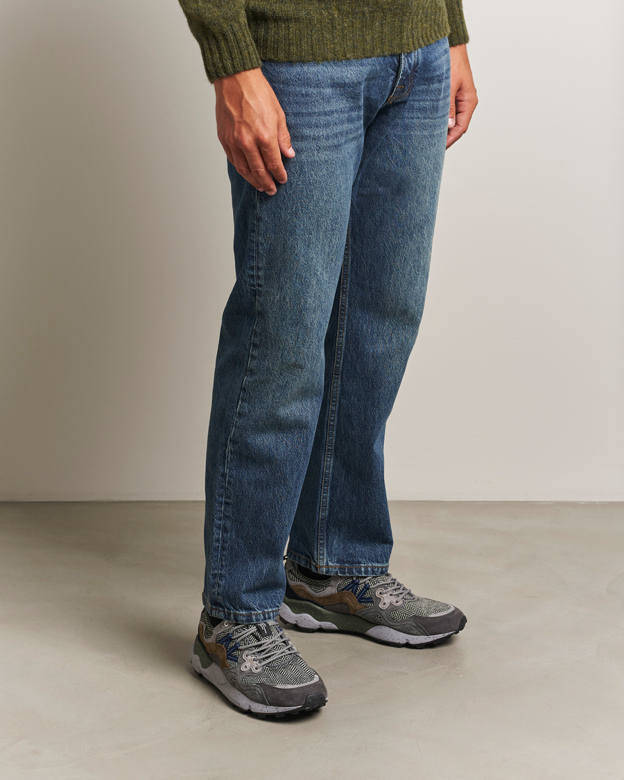 Homme | Baskets | Flower Mountain | Yamano 3 Suede/Tweed Wool Sneaker Grey