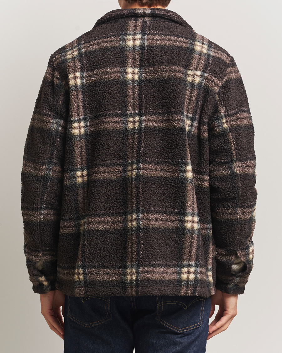 Homme | Pulls Et Tricots | Forét | Cabin Check Zip Fleece Brown