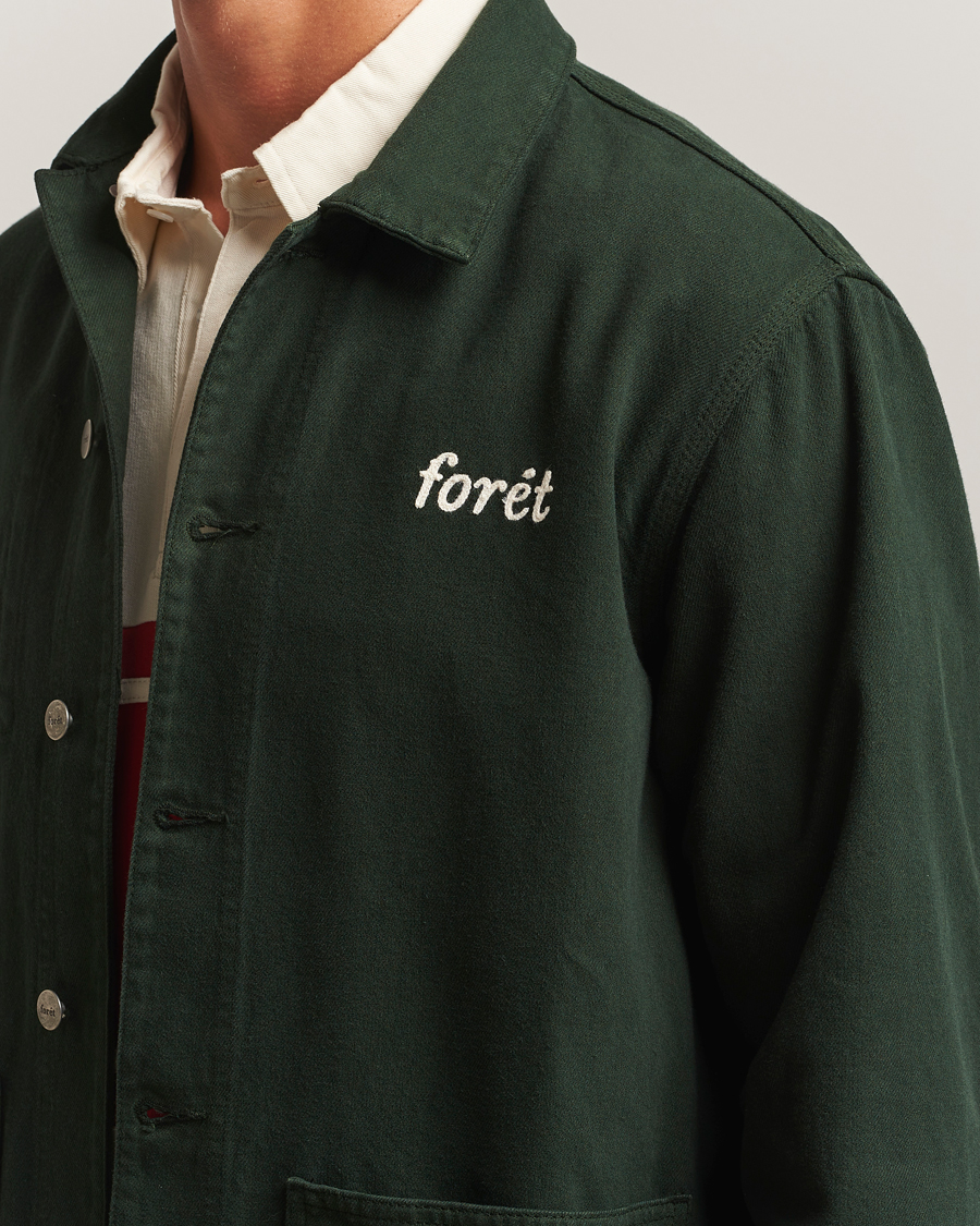 Homme | Chemises | Forét | Wood Twill Overshirt Dark Green