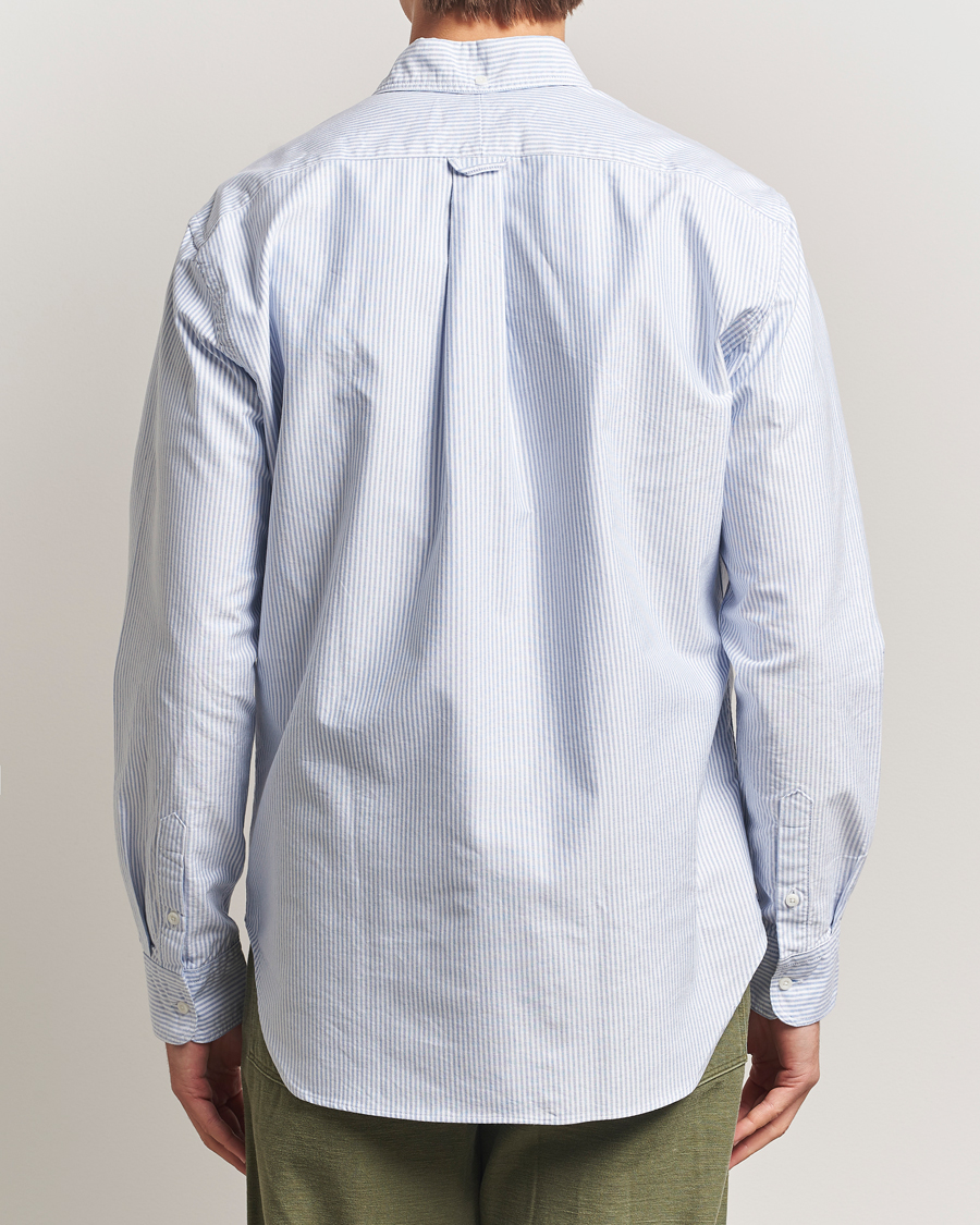 Homme | Chemises | Gitman Vintage | Oxford Button Down Shirt Light Blue Stripe