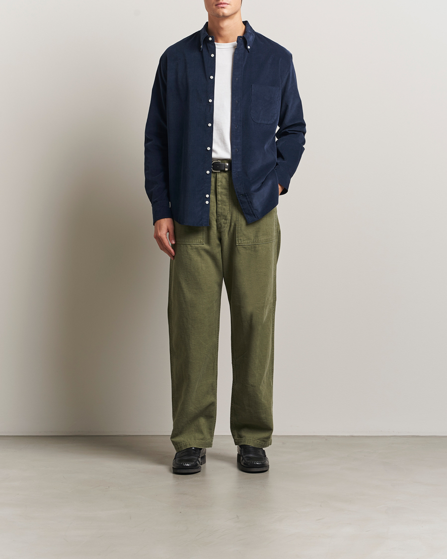 Homme | Chemises | Gitman Vintage | Corduroy Button Down Shirt Navy