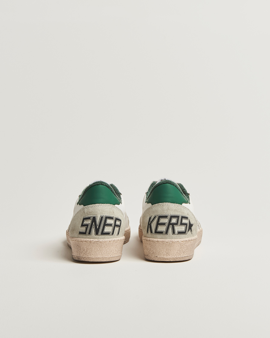 Homme | Golden Goose Ball Star Sneakers White/Green | Golden Goose | Ball Star Sneakers White/Green
