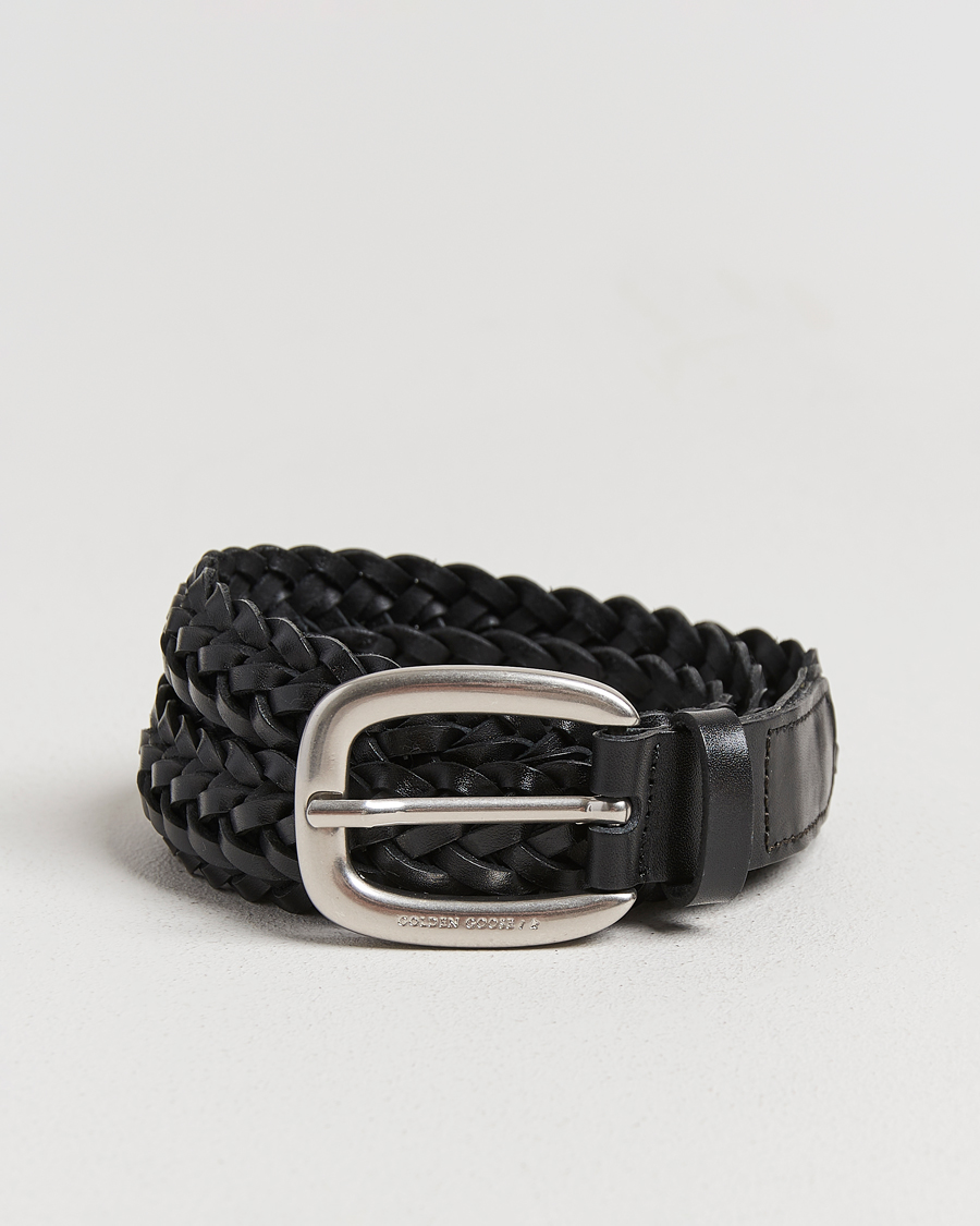 Homme | Ceintures | Golden Goose | Woven Belt Black Calf