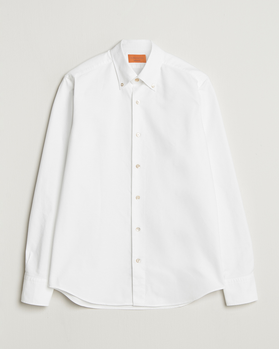 Homme | Chemises | Grigio | Oxford Button Down Shirt White