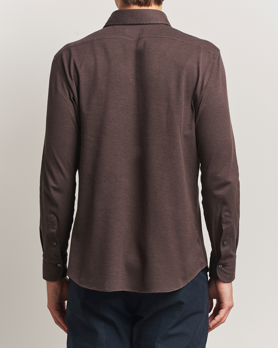 Homme | Chemises | Grigio | Cotton Jersey Shirt Dark Brown