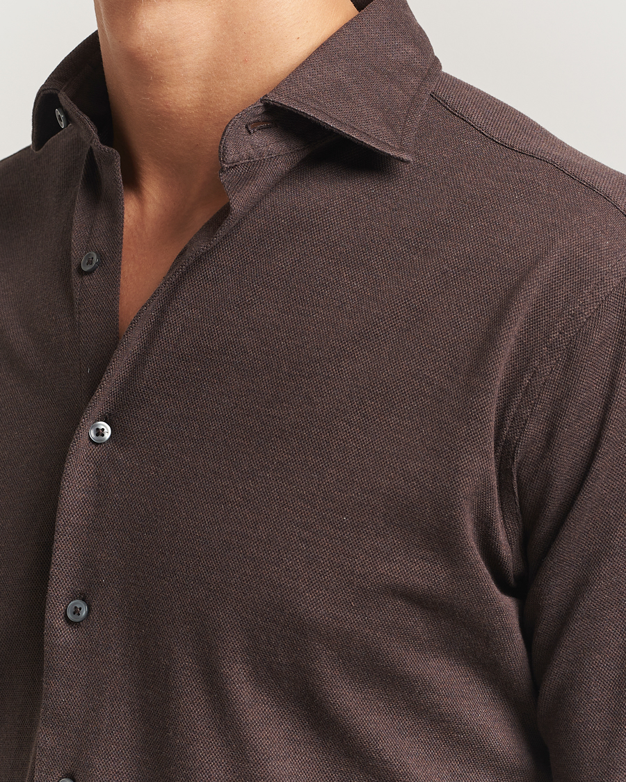 Homme | Chemises | Grigio | Cotton Jersey Shirt Dark Brown