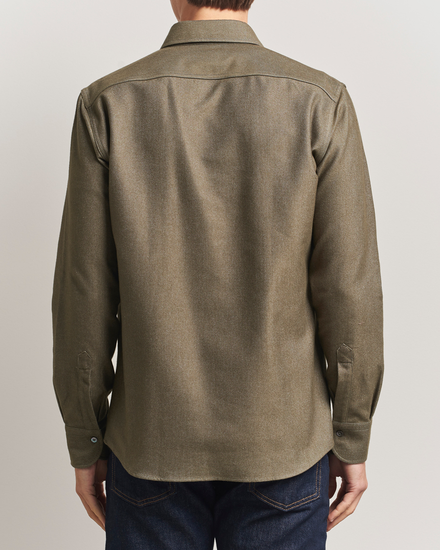 Homme | Chemises | Grigio | Heavy Twill Overshirt Military
