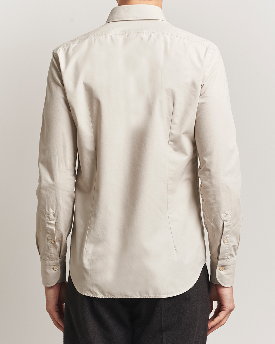 Homme | Chemises | Grigio | Cotton Twill Shirt Beige