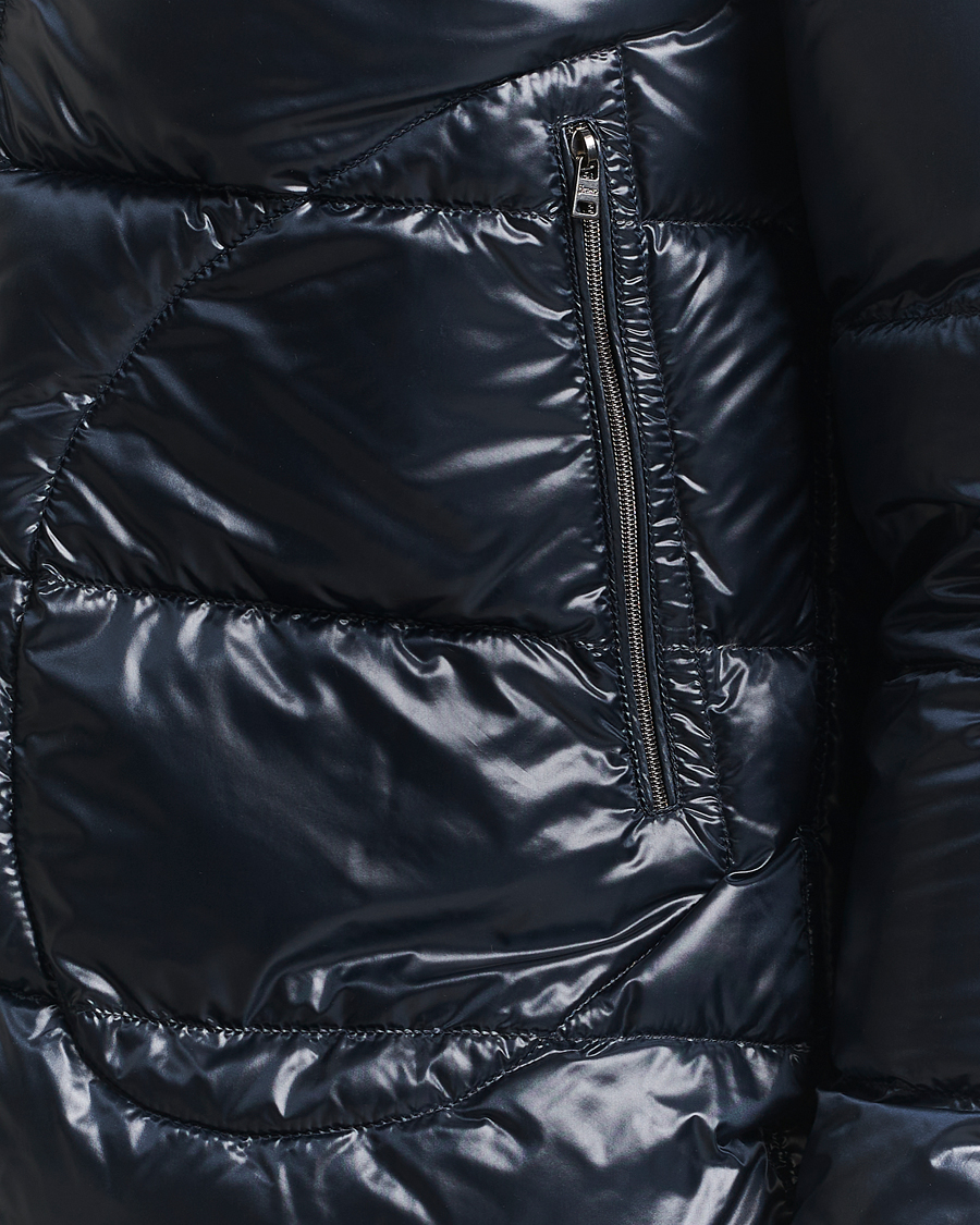 Homme | Manteaux Et Vestes | Herno | Piumino Nylon Bomber Navy