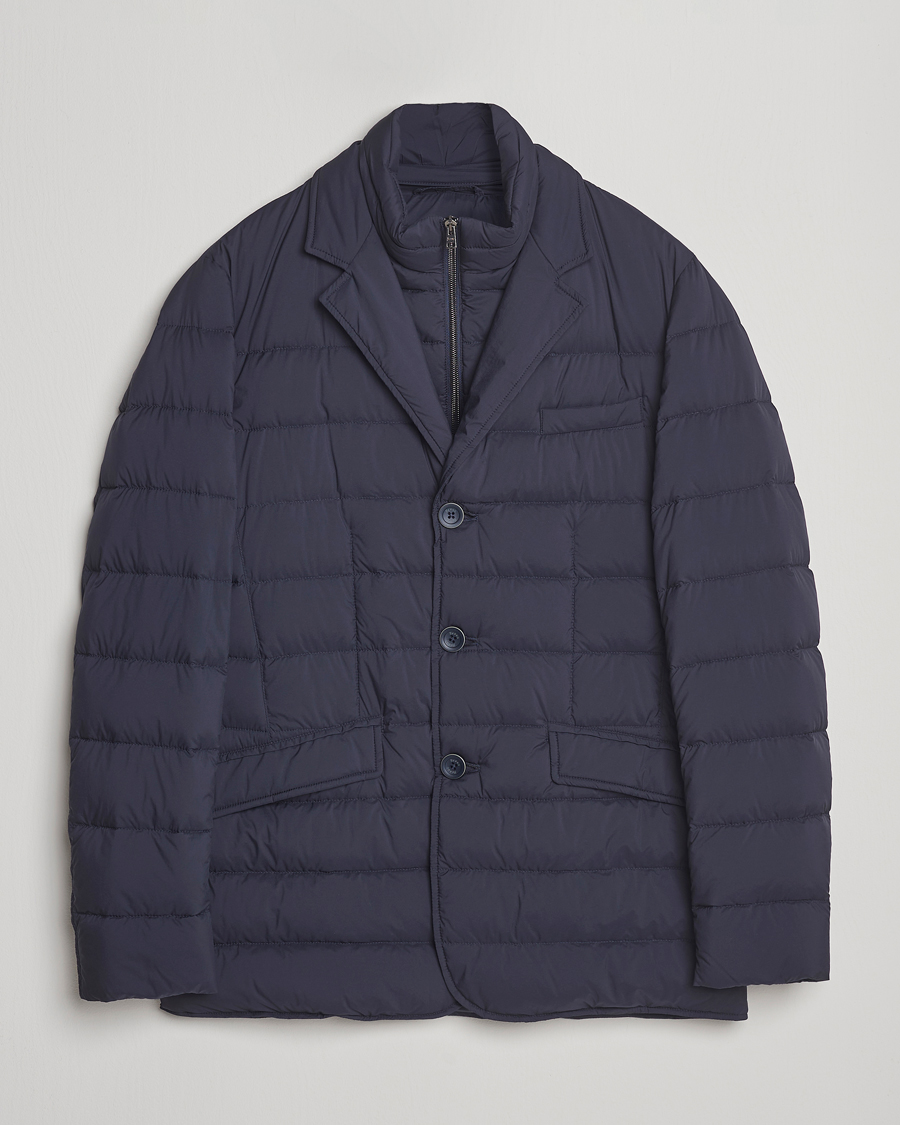 Homme | Manteaux Et Vestes | Herno | Nylon Down Blazer Navy