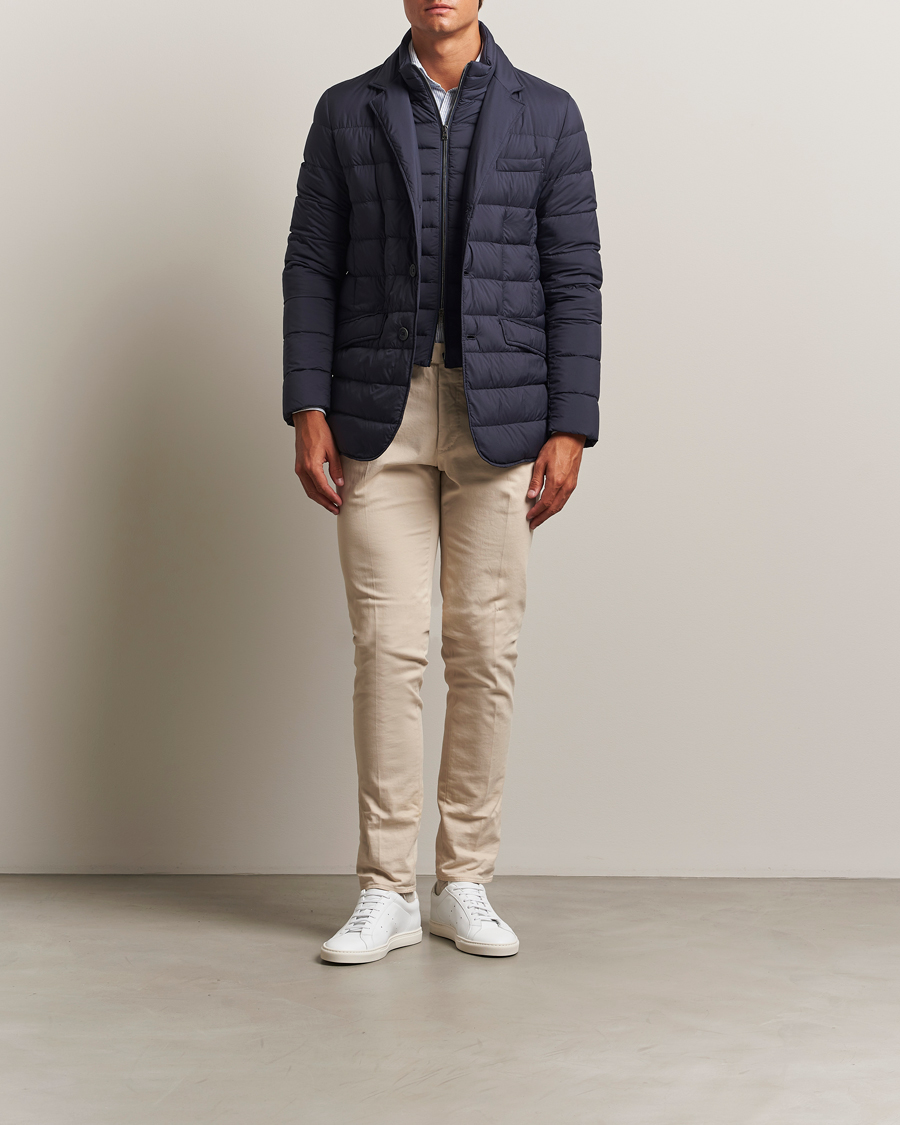 Homme | Manteaux Et Vestes | Herno | Nylon Down Blazer Navy