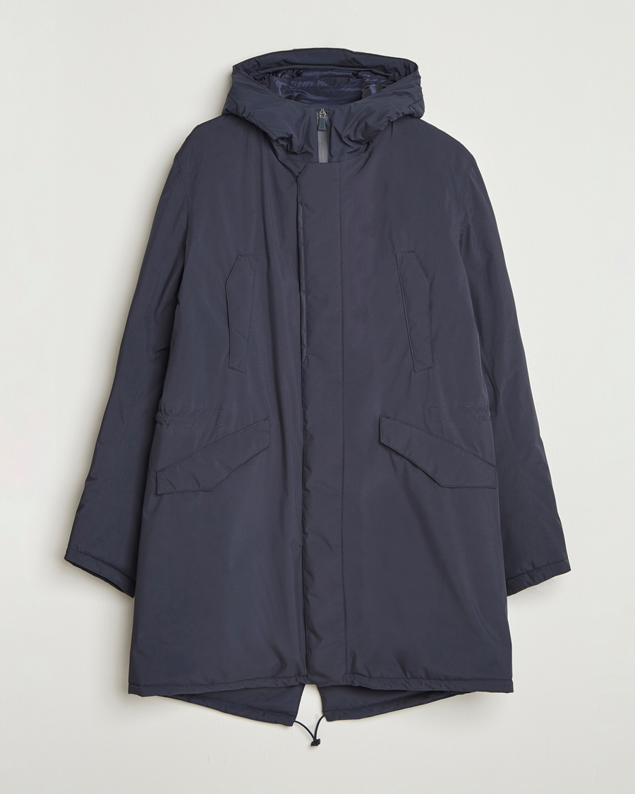 Homme | Manteaux Et Vestes | Herno | Waterproof Fishtail Parka Navy