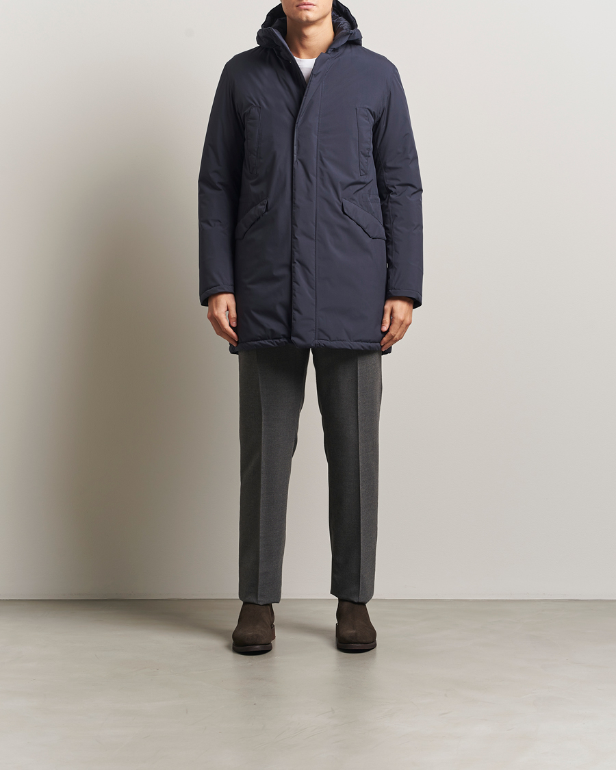 Homme | Manteaux Et Vestes | Herno | Waterproof Fishtail Parka Navy