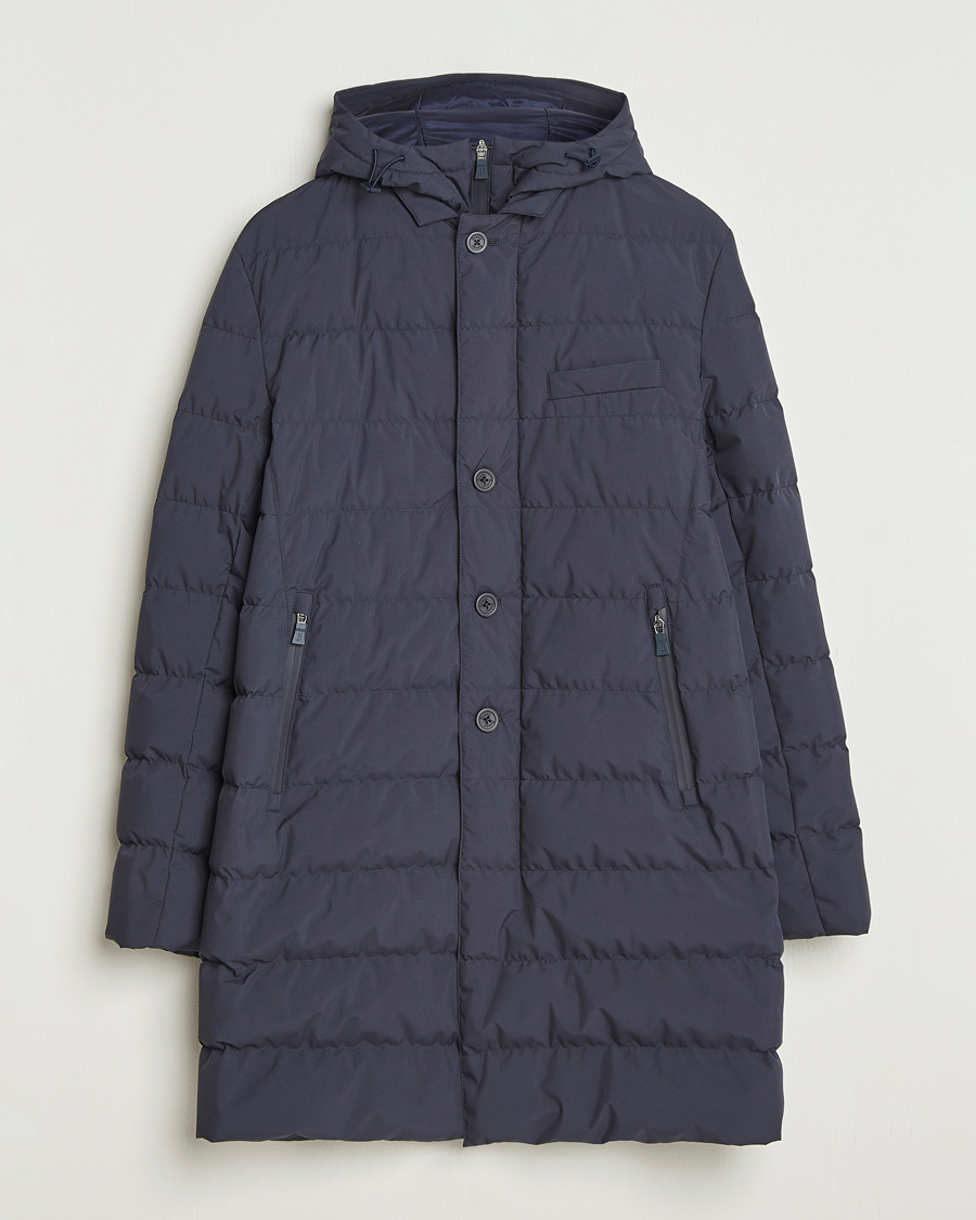 Homme | Manteaux Et Vestes | Herno | Waterproof Down Coat Navy