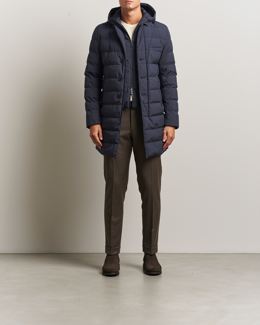 Homme | Manteaux Et Vestes | Herno | Waterproof Down Coat Navy