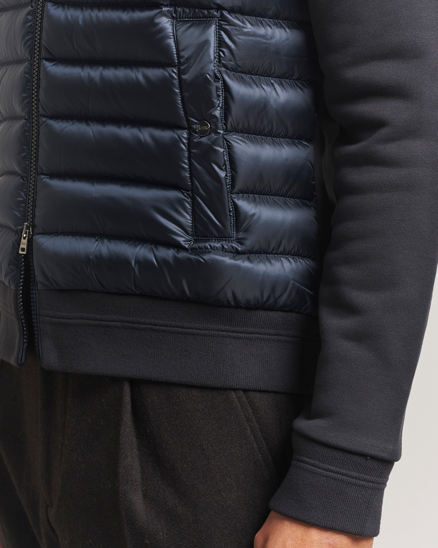 Homme | Pulls Et Tricots | Herno | Hybrid Full Zip Cardigan Navy