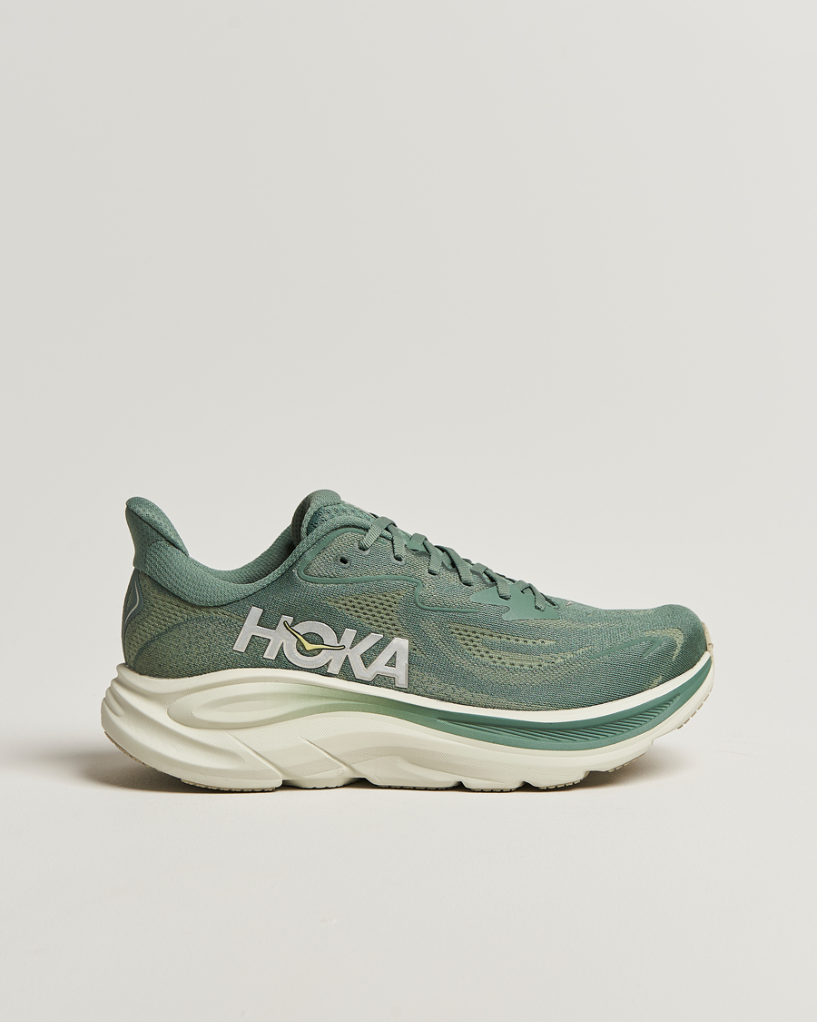 Homme | Hoka One Clifton 10 Running Sneakers Fern/Truffle Salt | Hoka | One Clifton 10 Running Sneakers Fern/Truffle Salt