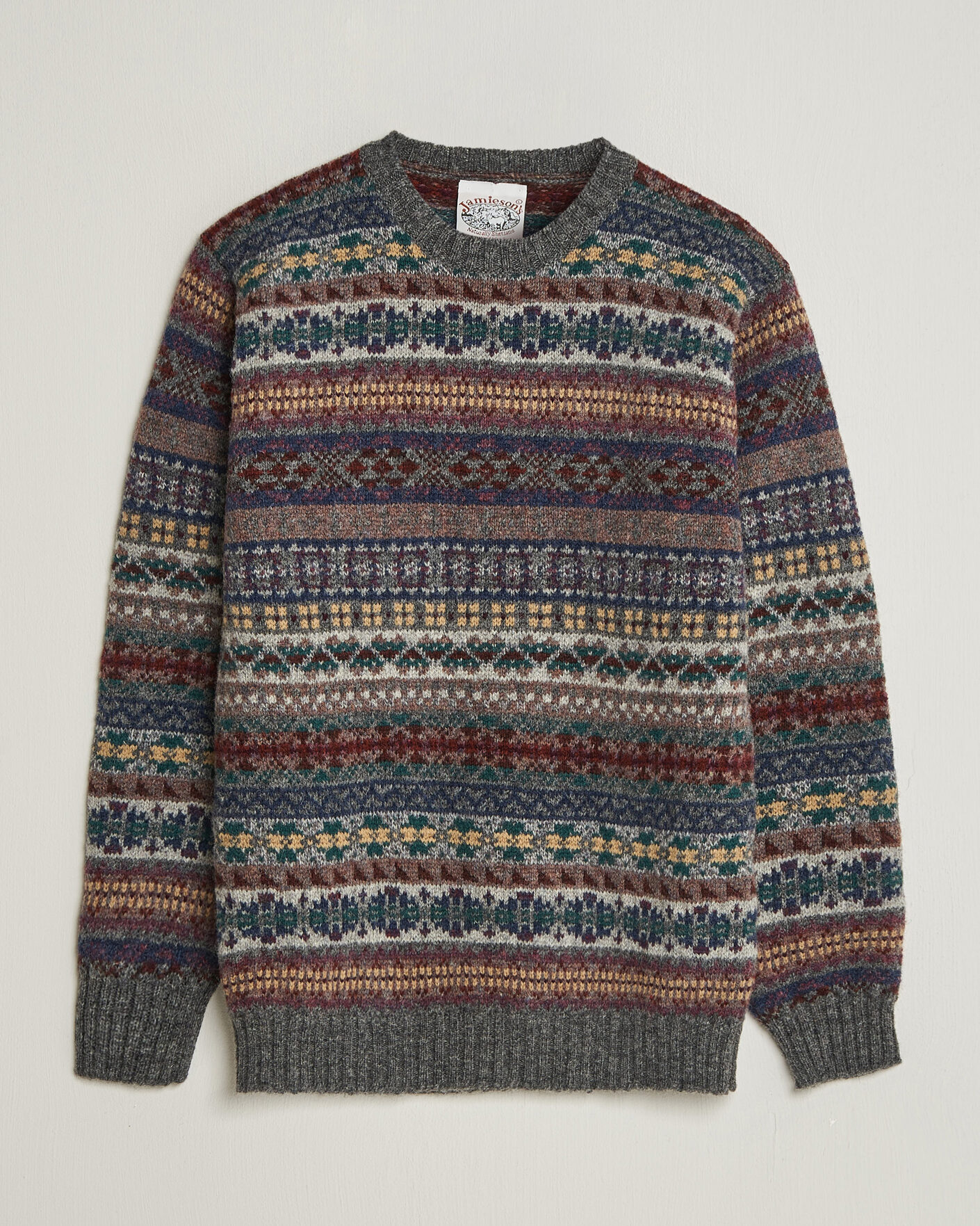 Homme | Pulls Et Tricots | Jamieson's of Shetland | Jamiesons Of Shetland All Over Fair Isle Pullover Crew Neck Multi