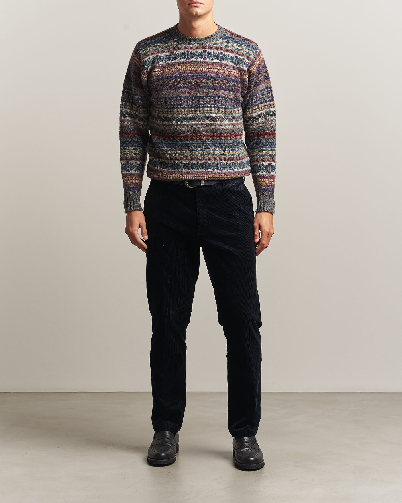 Homme | Pulls Et Tricots | Jamieson's of Shetland | Jamiesons Of Shetland All Over Fair Isle Pullover Crew Neck Multi