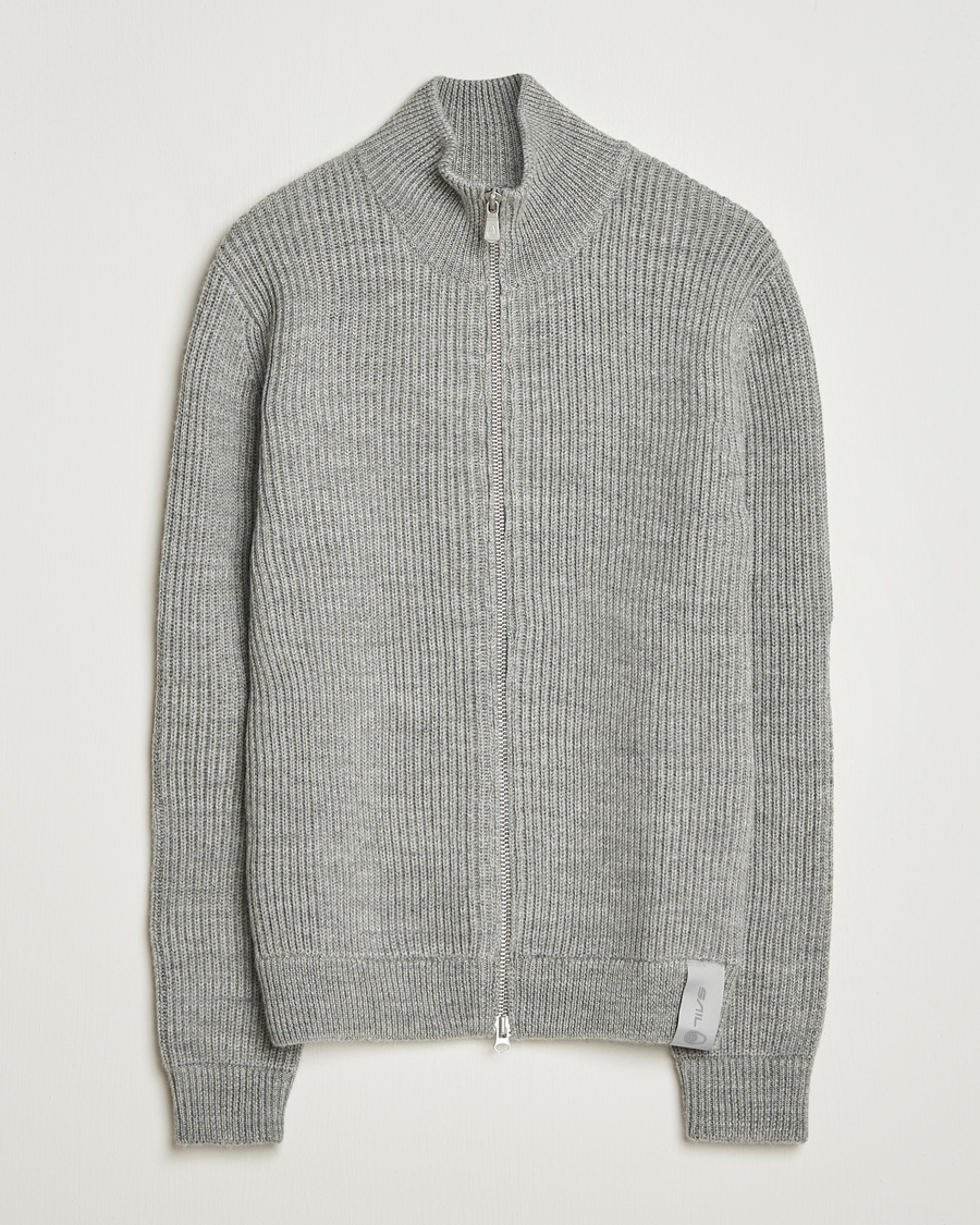Homme | Pulls Et Tricots | Sail Racing | Ridge Wool Heavy Knitted Full Zip Grey Melange