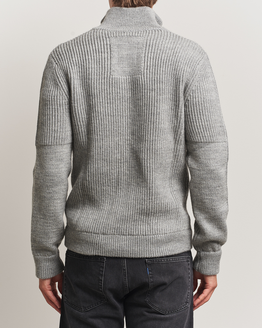 Homme | Pulls Et Tricots | Sail Racing | Ridge Wool Heavy Knitted Full Zip Grey Melange