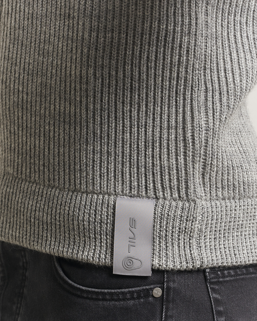 Homme | Pulls Et Tricots | Sail Racing | Ridge Wool Heavy Knitted Full Zip Grey Melange