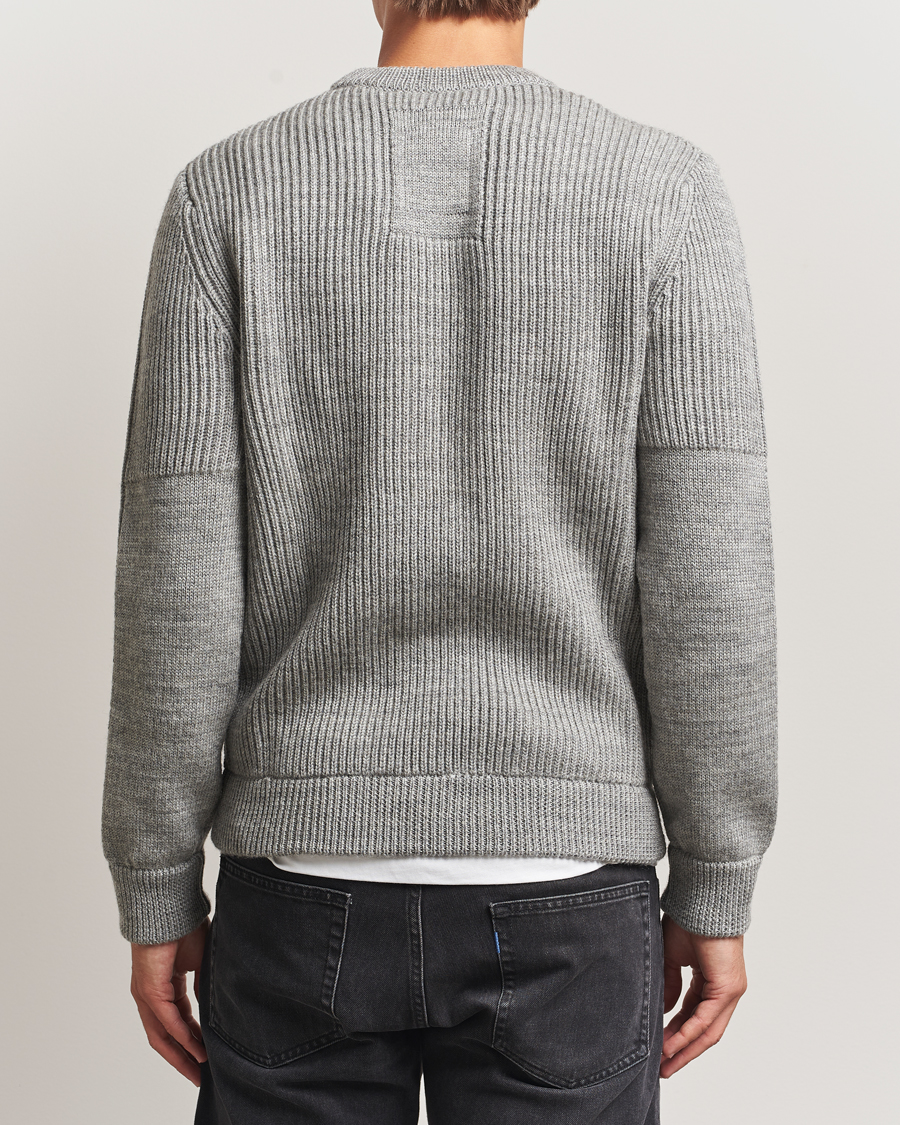 Homme | Pulls Et Tricots | Sail Racing | Ridge Wool Heavy Knitted Crew Neck Grey Melange