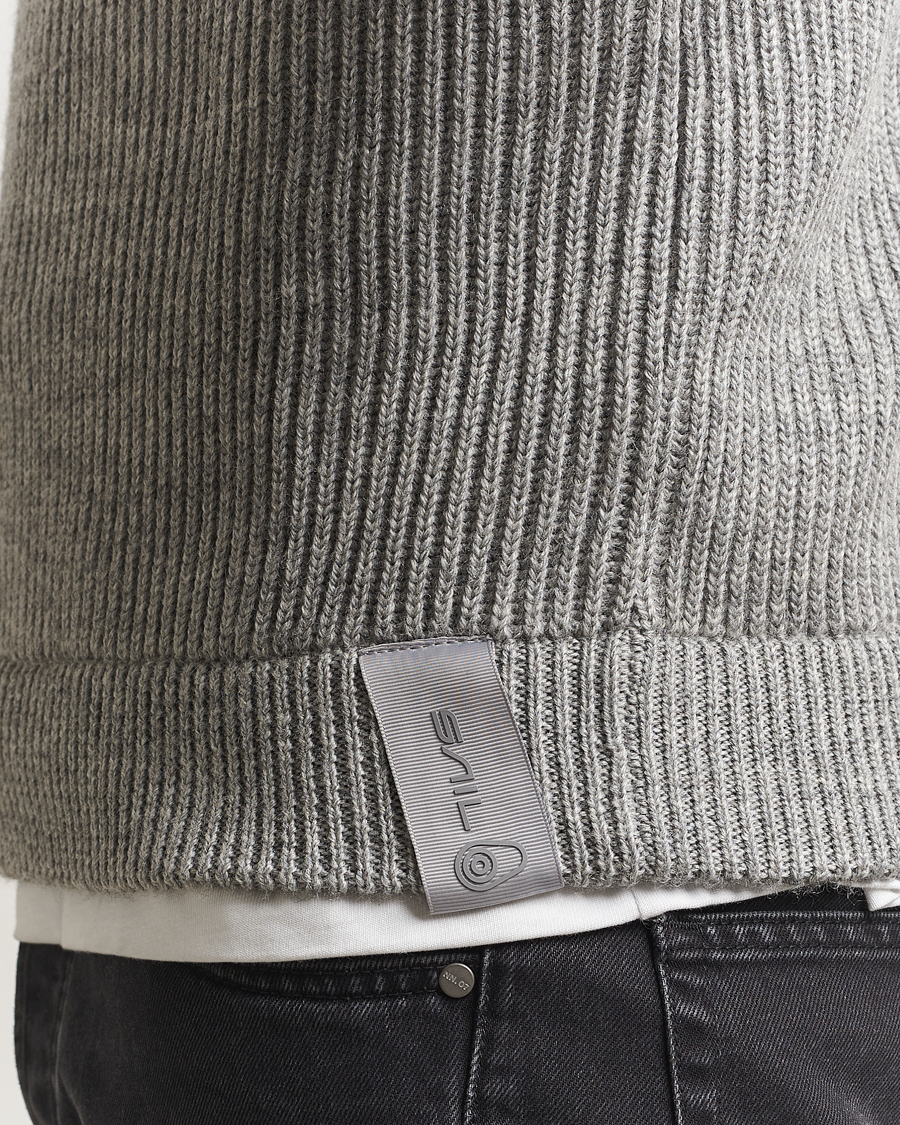 Homme | Pulls Et Tricots | Sail Racing | Ridge Wool Heavy Knitted Crew Neck Grey Melange