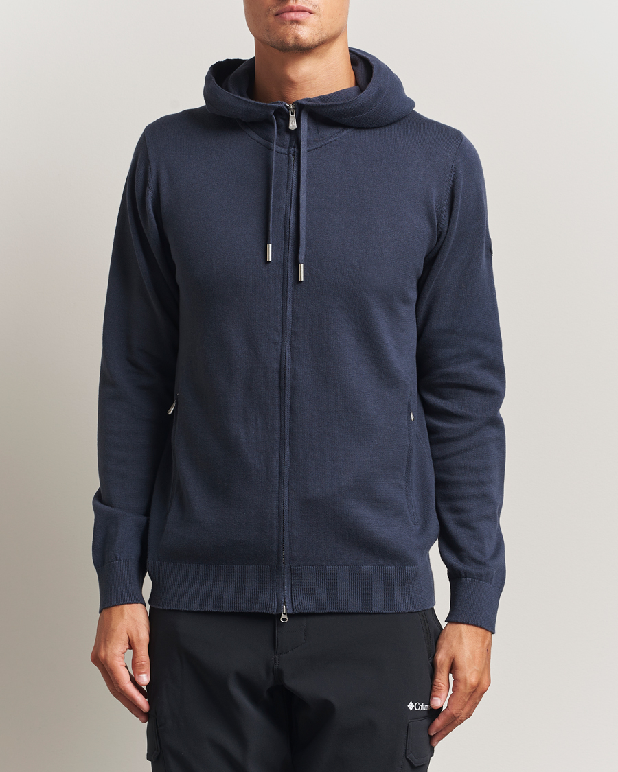 Homme | Pulls Et Tricots | Sail Racing | Bowman Knitted Full Zip Hoodie Navy