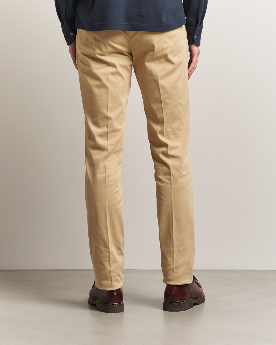 Homme | Pantalons | Incotex | Slim Fit Cotton Stretch Chinos Beige