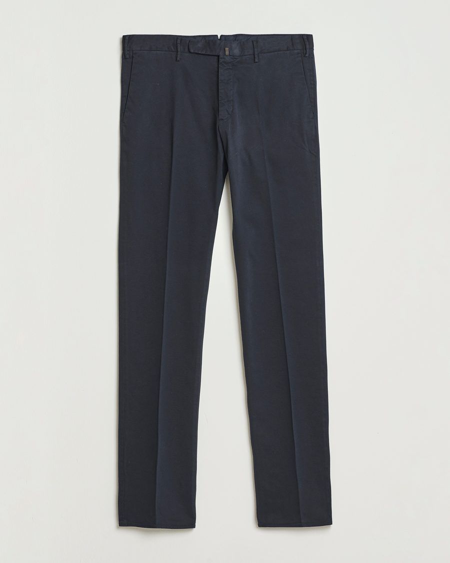 Homme | Pantalons | Incotex | Slim Fit Cotton Stretch Chinos Navy
