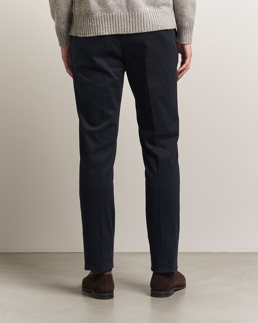 Homme | Pantalons | Incotex | Slim Fit Cotton Stretch Chinos Navy