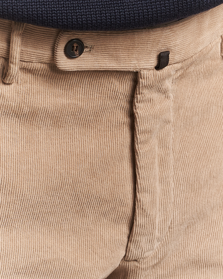 Homme | Pantalons | Incotex | Regular Fit Baby Corduroy Trousers Beige