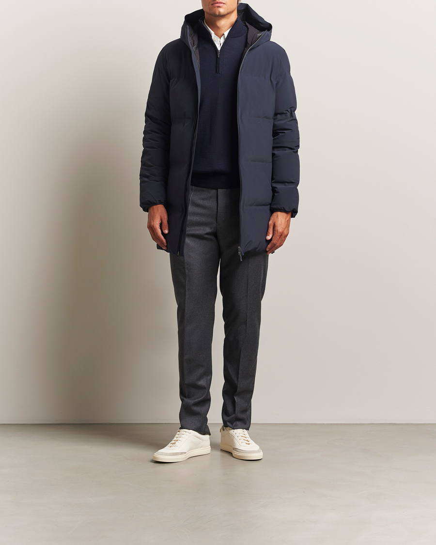 Homme | Pantalons | Incotex | Regular Fit Worsted Flannel Trousers Grey Melange