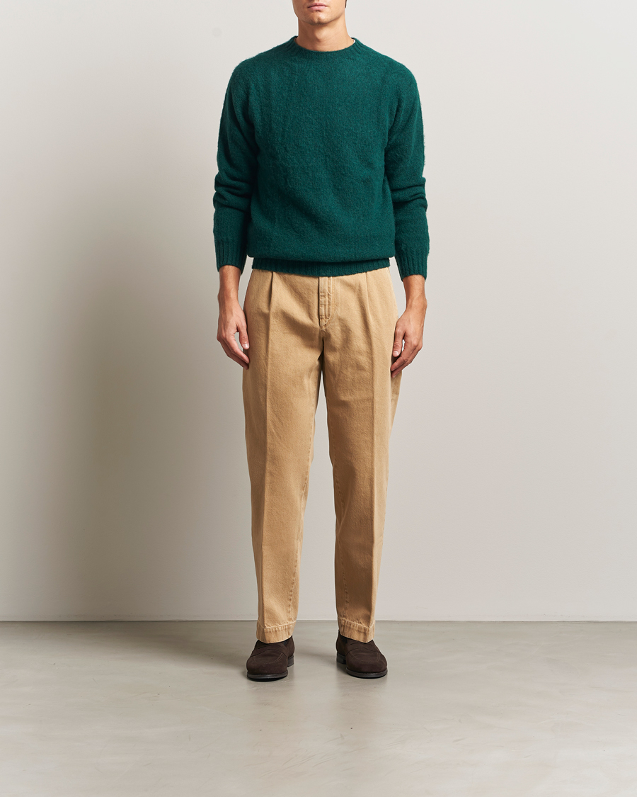 Homme | Pantalons | Incotex | Regular Fit Bull Denim Slacks Beige