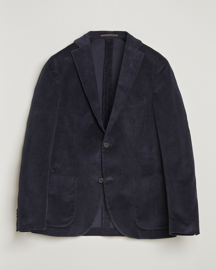 Homme | Blazers | Incotex | Corduroy Blazer Navy
