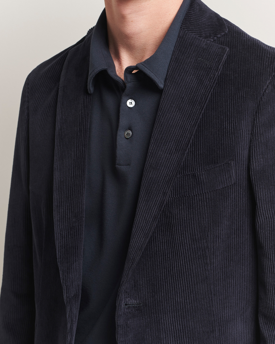 Homme | Blazers | Incotex | Corduroy Blazer Navy