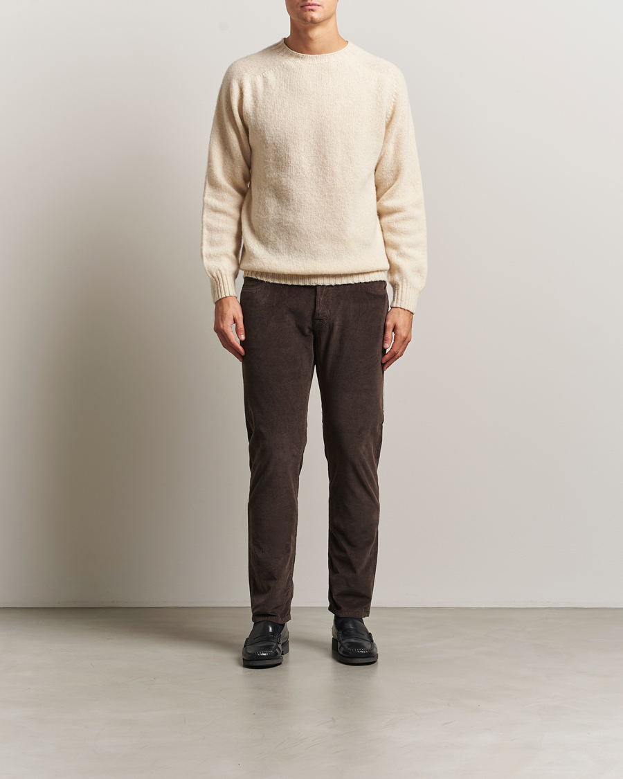 Homme | Pantalons | Jacob Cohën | Bard 5-Pocket Medium Corduroy Trousers Brown