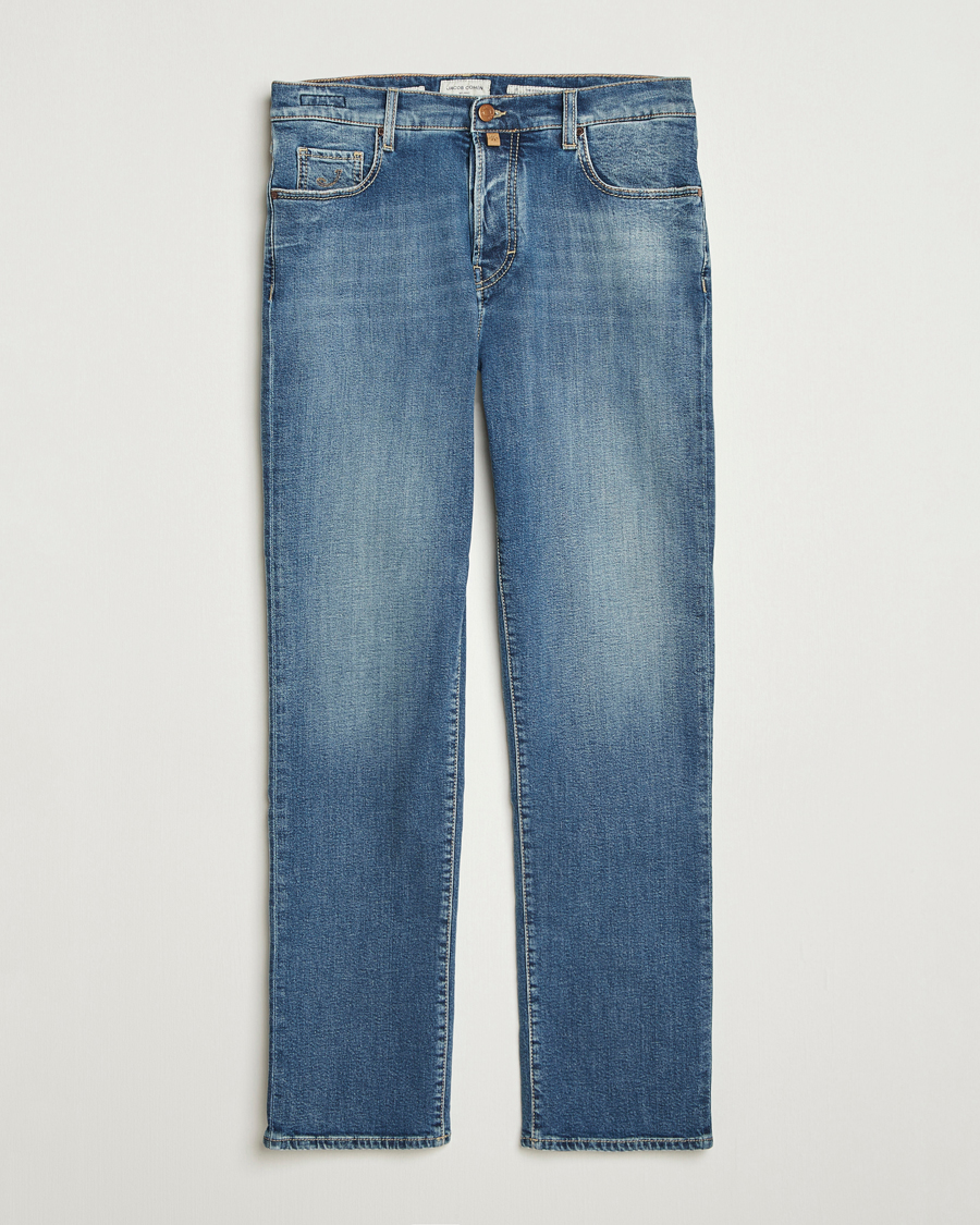 Homme | Jeans | Jacob Cohën | Edos Regular Straight Fit Jeans Light Blue