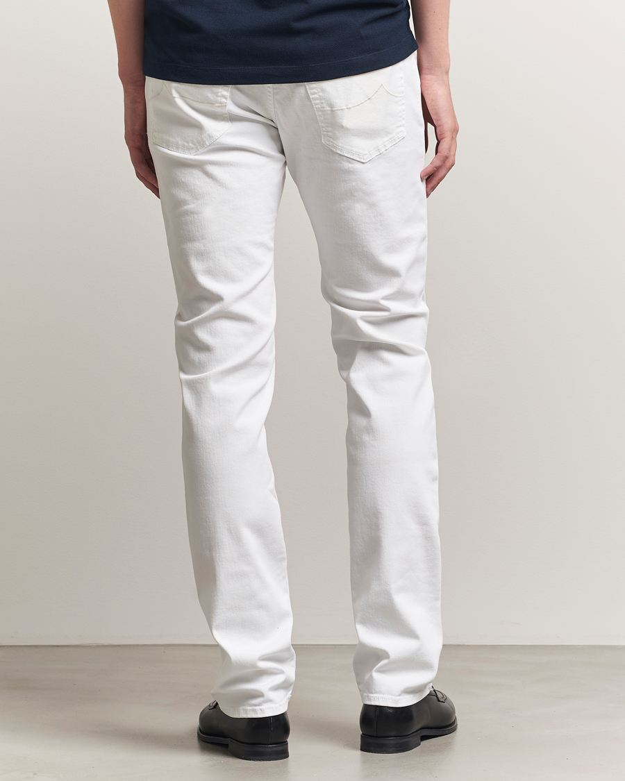 Homme | Jeans | Jacob Cohën | Bard Slim Fit Stretch Jeans White