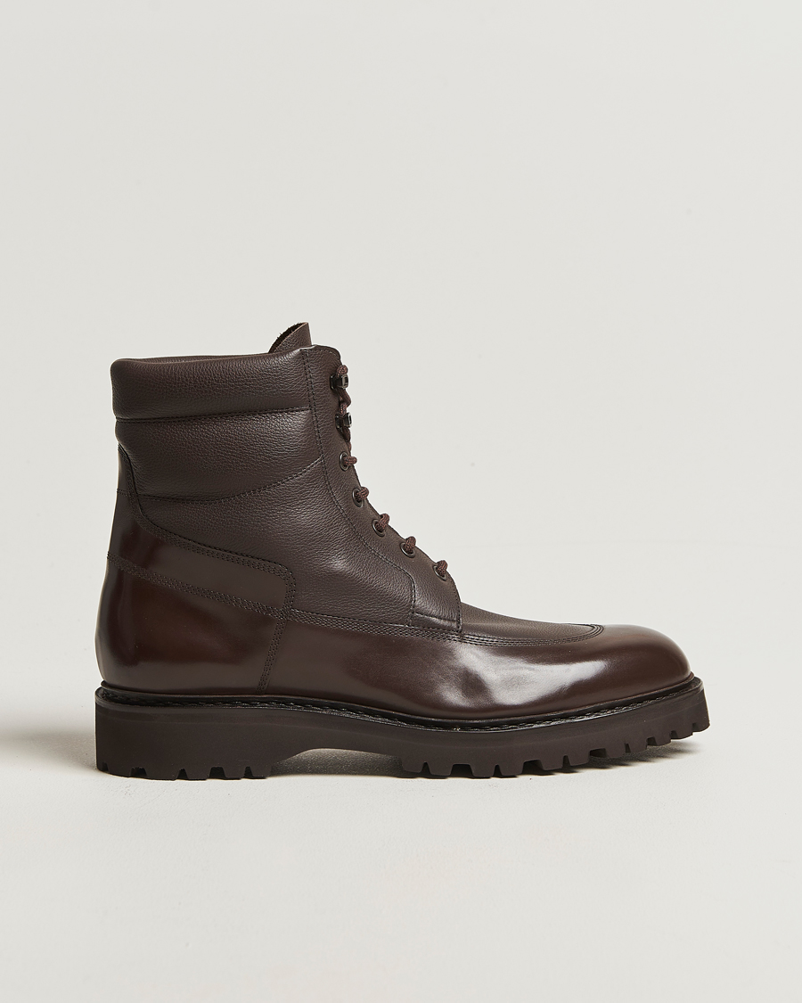 Homme | Bottes | John Lobb | Peak Lined Boots Dark Brown