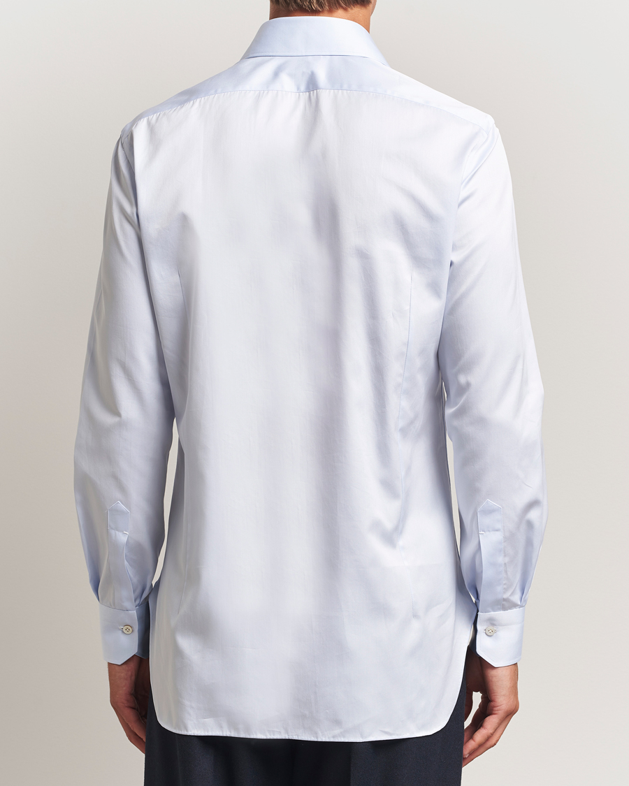 Homme | Chemises | Kiton | Cotton Dress Shirt Light Blue
