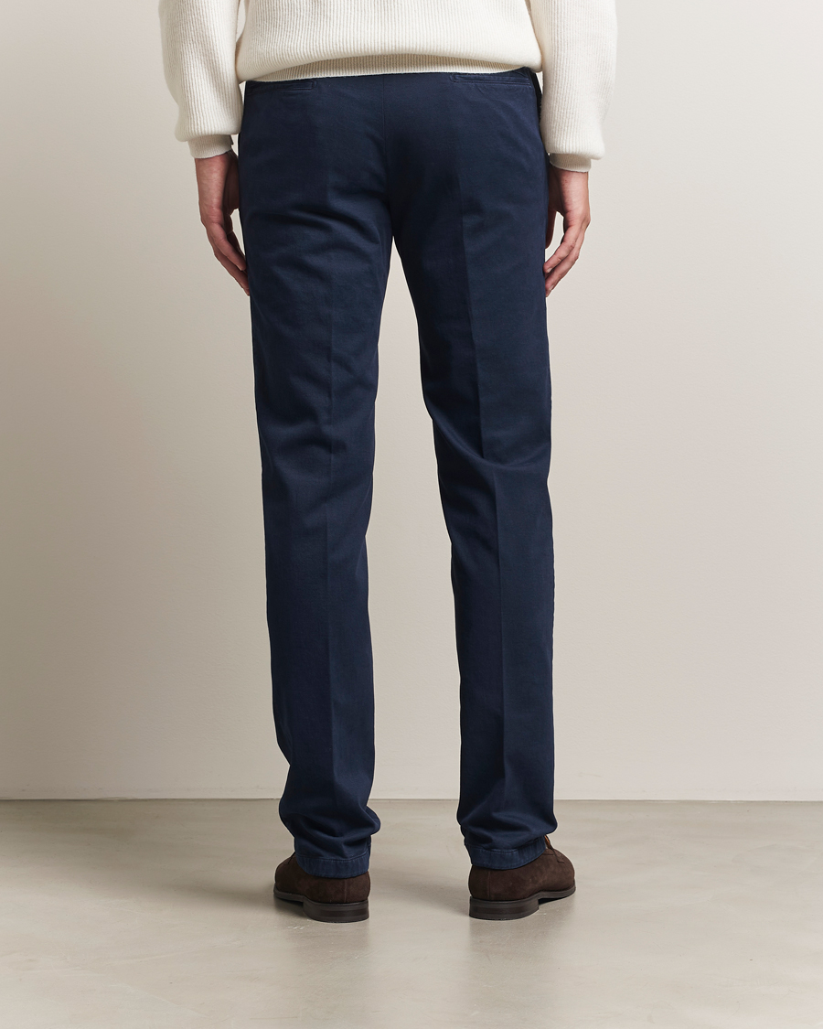 Homme | Pantalons | Kiton | Cotton/Cashmere Trousers Navy