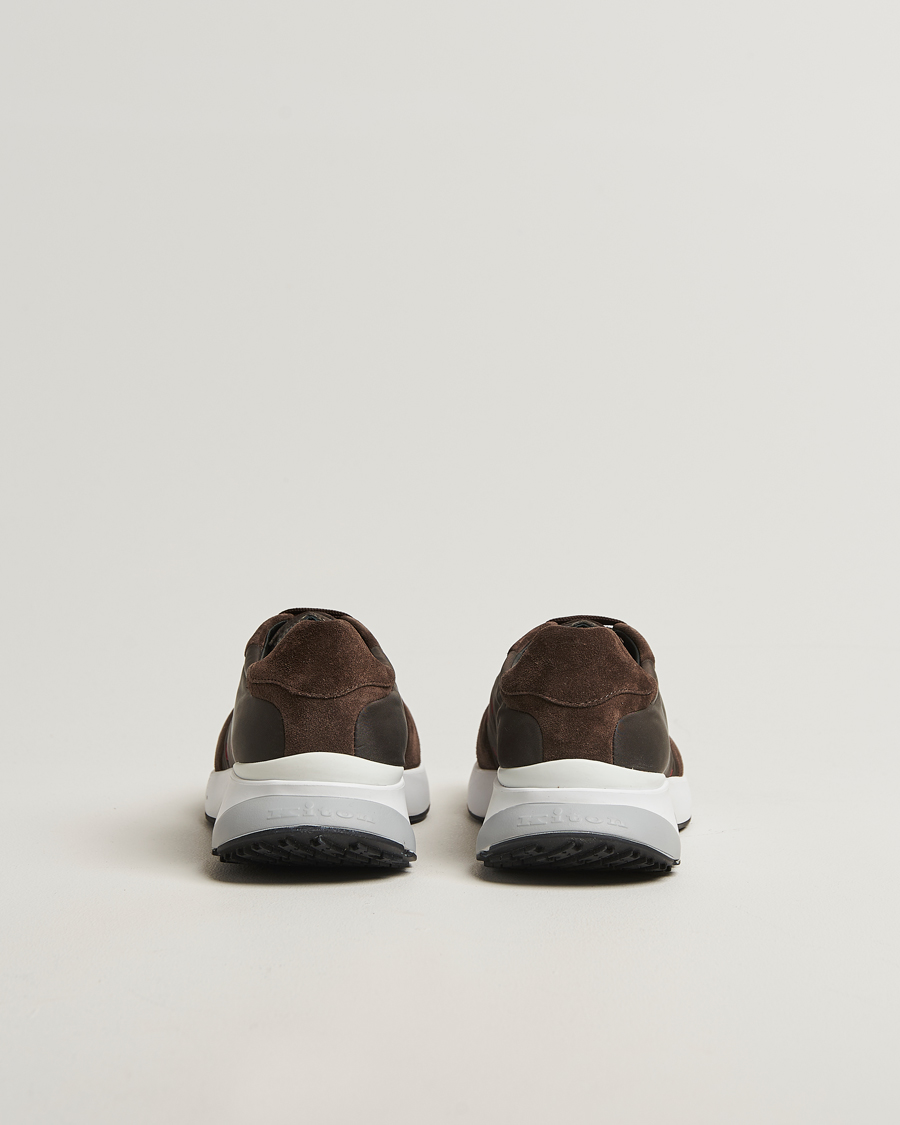 Homme | Baskets | Kiton | Luxury Running Sneakers Dark Brown Suede