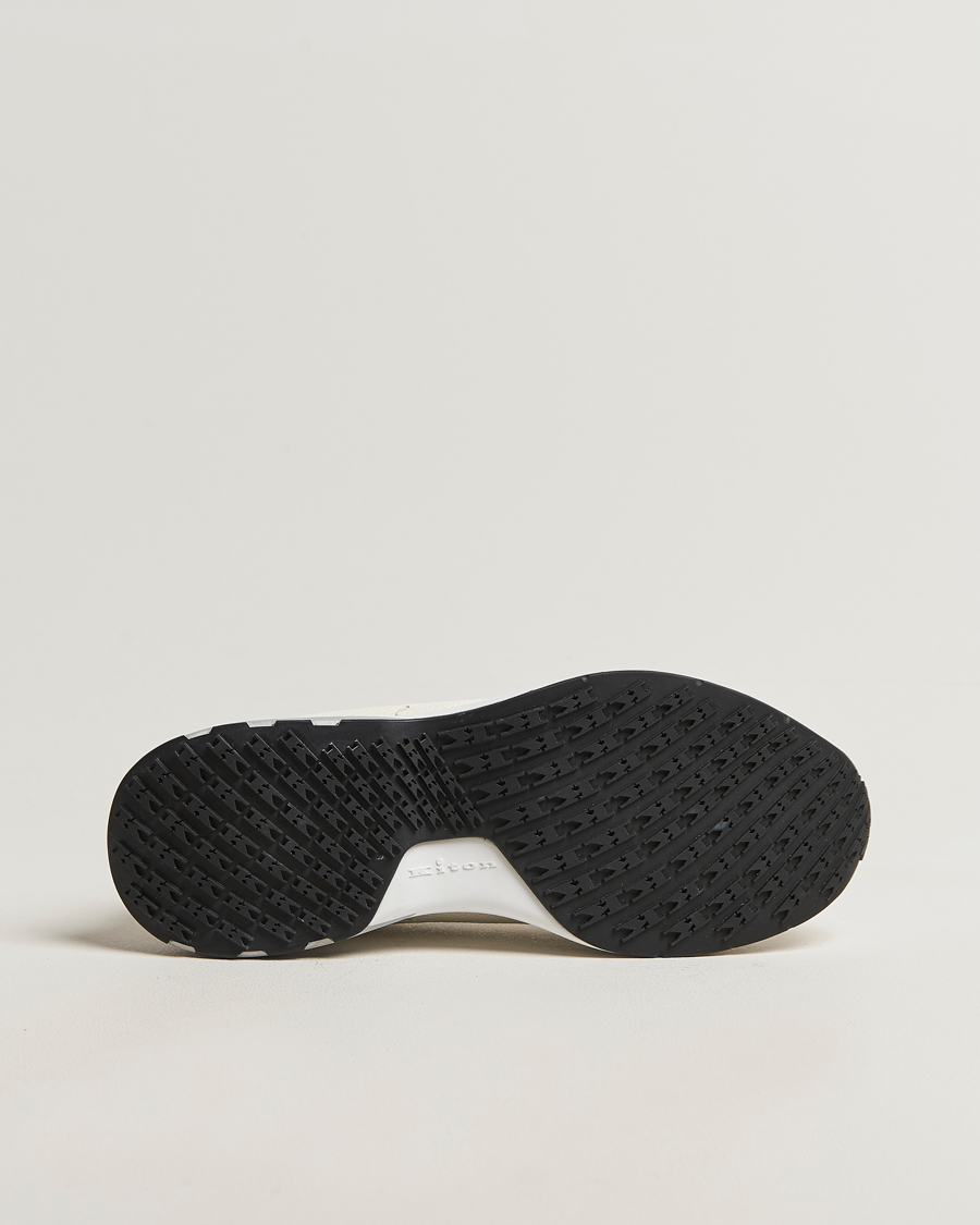 Homme | Baskets | Kiton | Luxury Running Sneakers White Deerskin