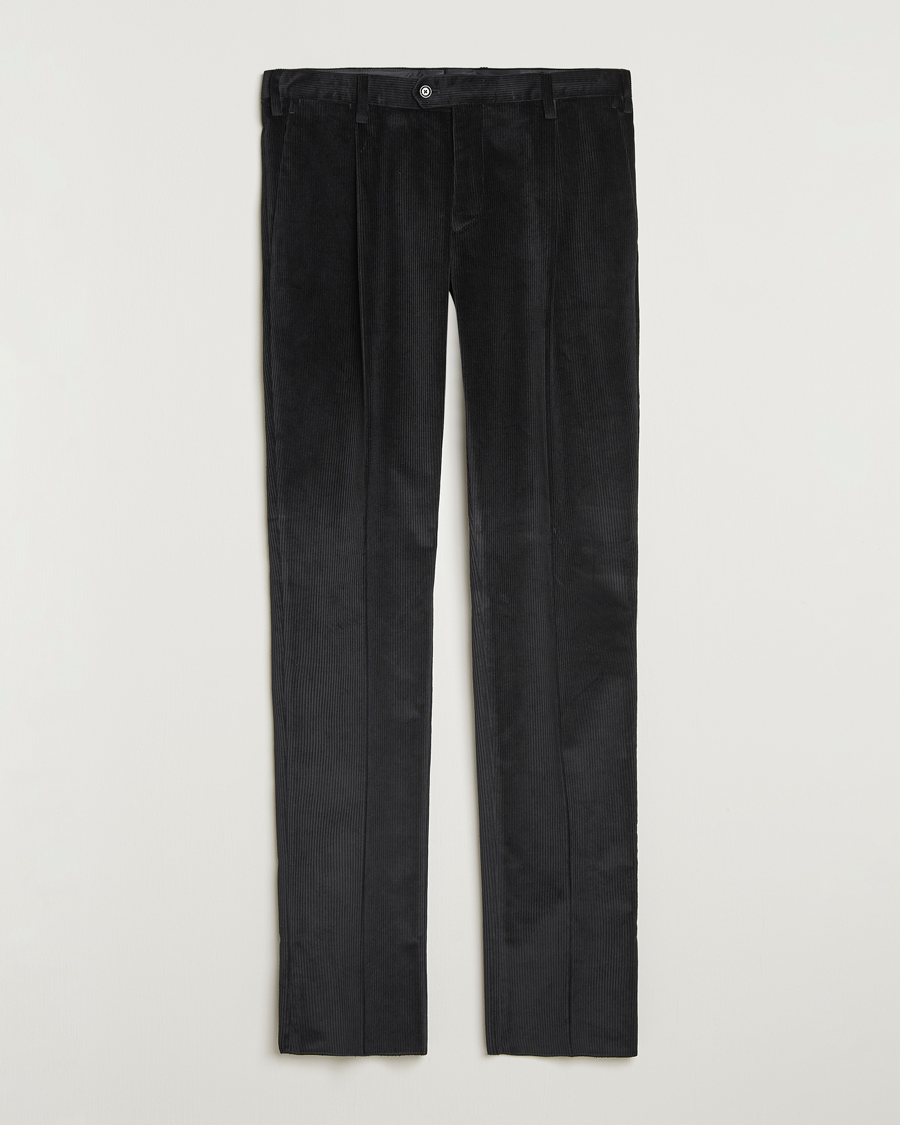 Homme | Pantalons | Lardini | Cotton Corduroy Trousers Black